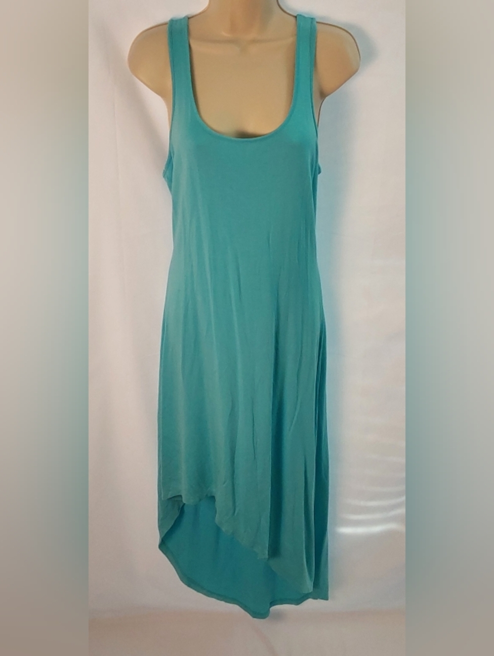 Michael Kors Teal High-Low Tank Dress